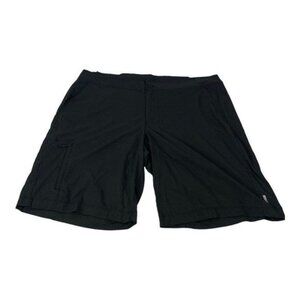 REI Co-Op Mens Black XLarge Nylon/Spandex Cargo Shorts With Adjustable Waist